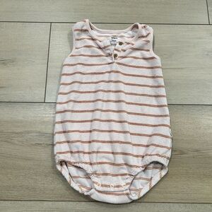Carter's Pink and Brown Striped Bodysuit